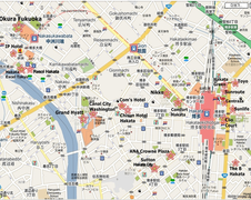 후쿠오카 지도,전철 노선표